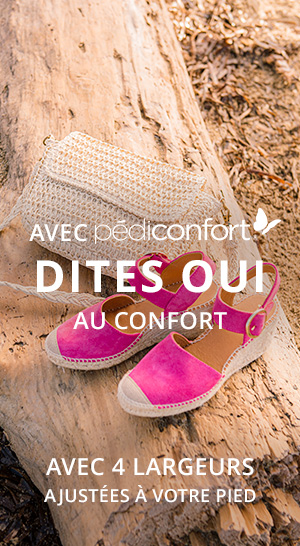 Avec Pédiconfort Dites oui au confort avec 4 largeurs ajustées à votre pied