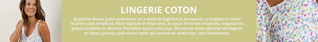 Lingerie coton