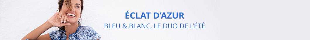 Eclat d'azur bleu & blanc le duo de l'été