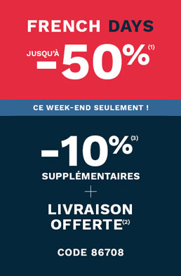 Les French Days ce week-end seulement