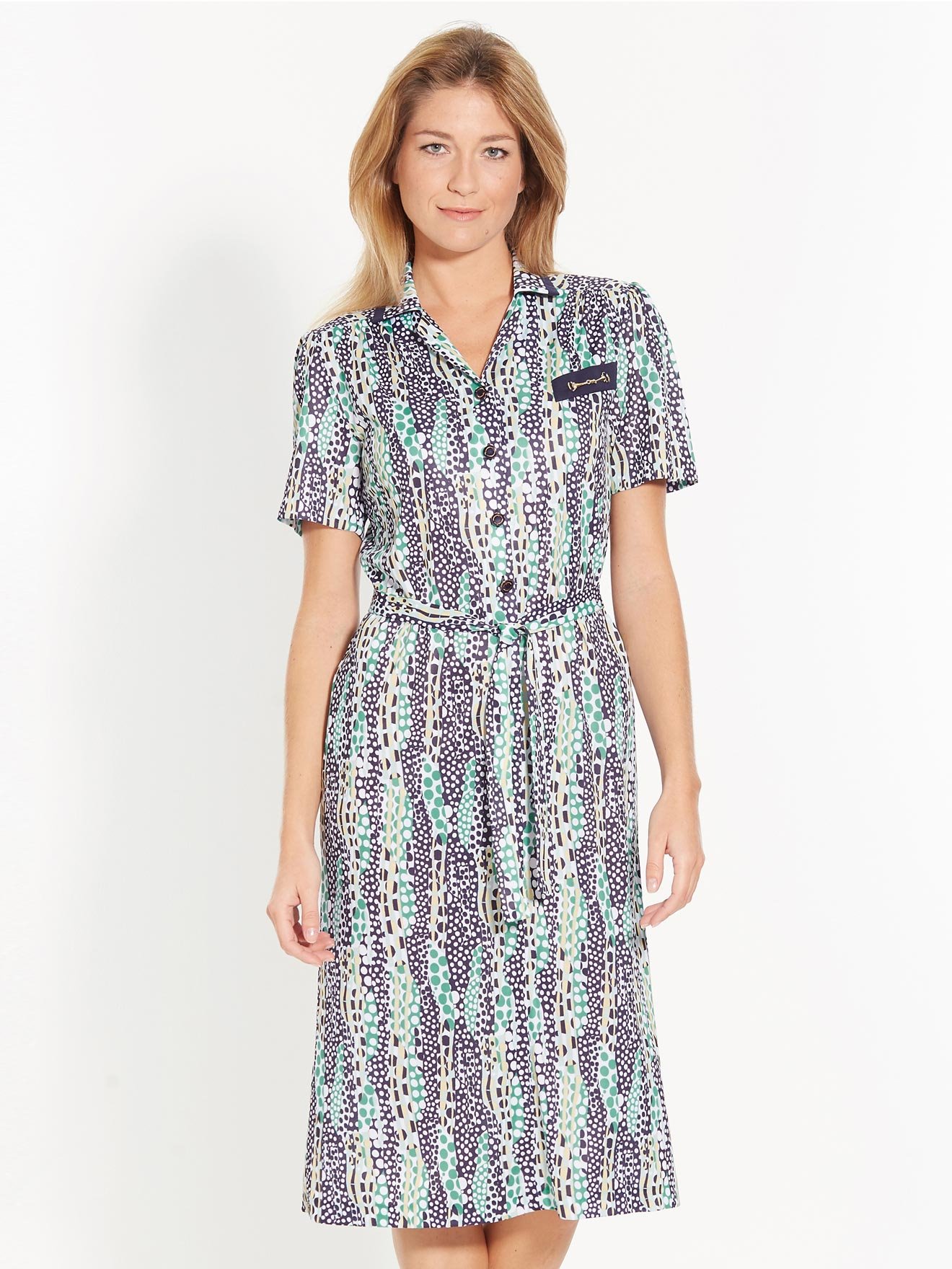 Robe imprimée en maille fluide - Daxon