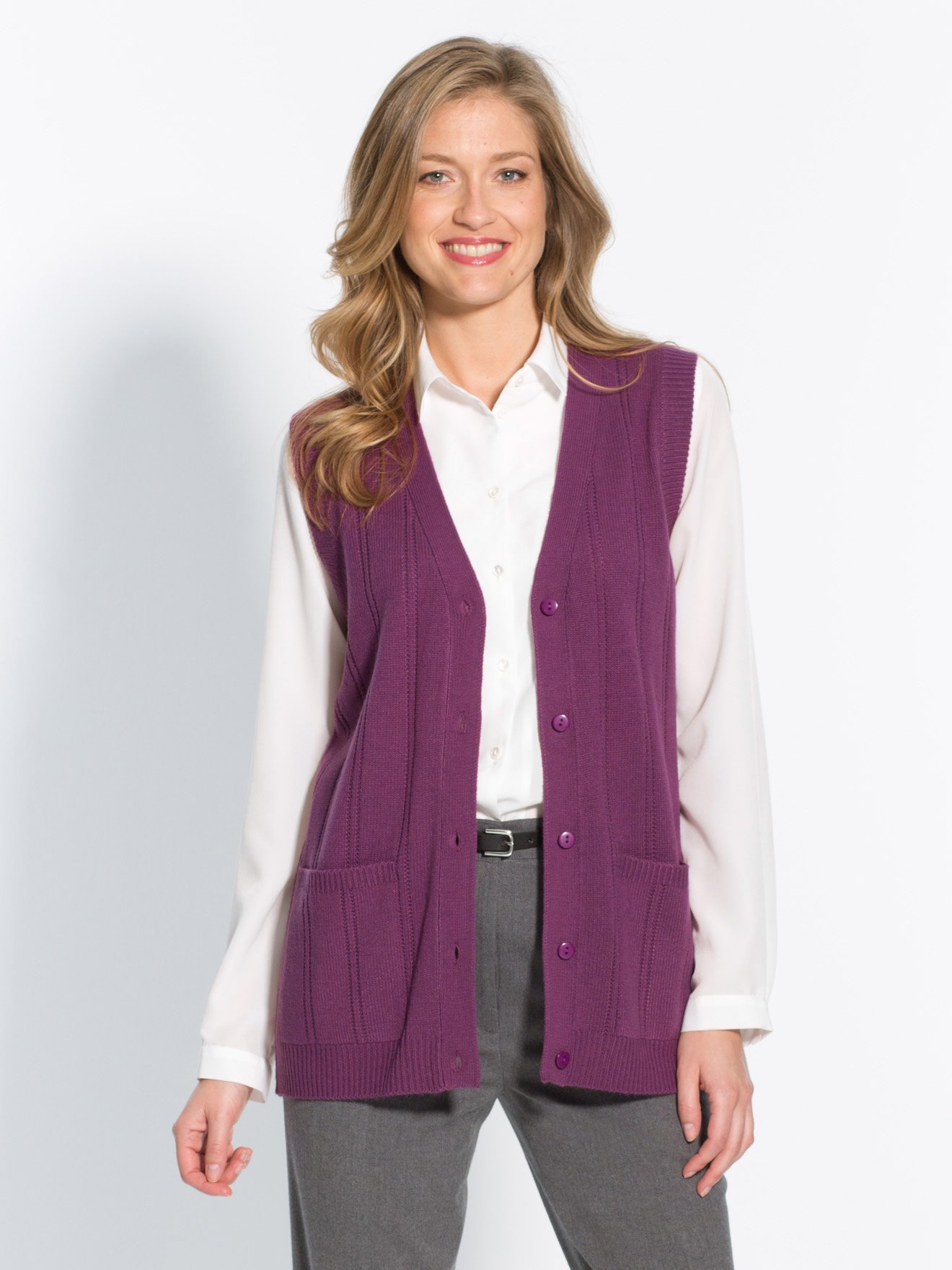  Gilet  sans  manches  maille ajour e Daxon 