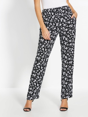 Pantalon fluide, entièrement élastiqué