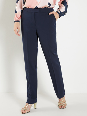 Pantalon classique, en tissu sergé