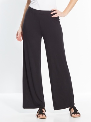 Pantalon large, en maille extensible